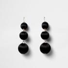 River Island Womens Triple Ball Drop Earrings