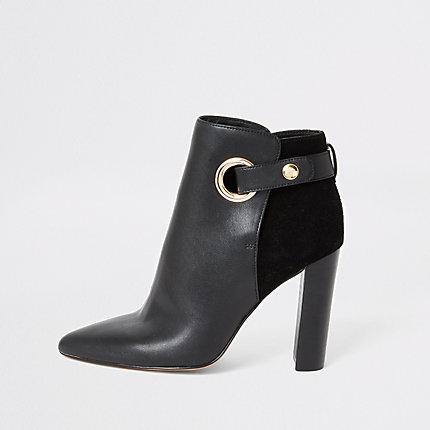 River Island Womens Eyelet Pointed Wide Fit Boots