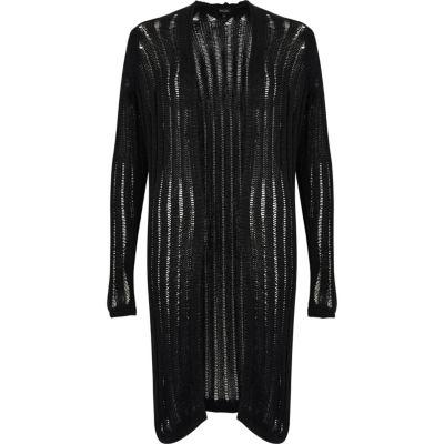 River Island Womens Ribbed Knit Long Cardigan