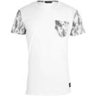 River Island Menswhite Only & Sons Leaf Sleeve T-shirt