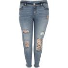 River Island Womens Plus Sequin Alannah Relaxed Skinny Jeans