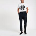 River Island Mens Check Slim Fit Smart Pants