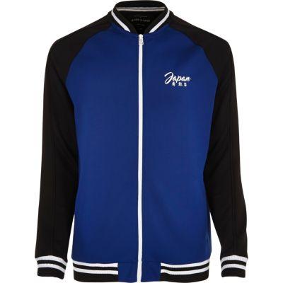 River Island Mens Eagle Embroidered Bomber Jacket