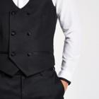 River Island Mens Double-breasted Vest