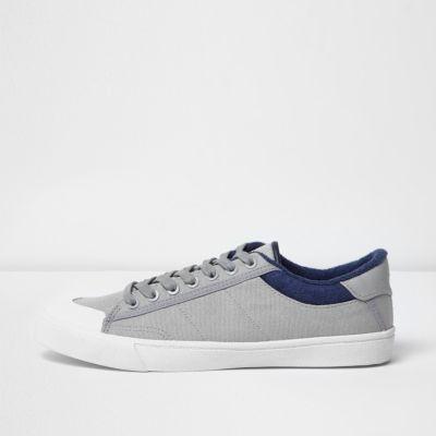 River Island Mens Canvas Plimsolls