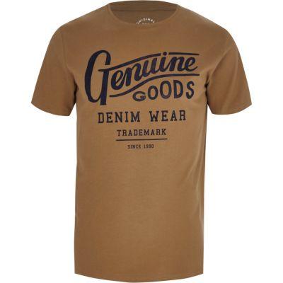 River Island Mens Jack And Jones 'genuine Goods' T-shirt