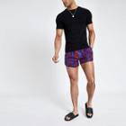 River Island Mens Snake Print Runner Swim Trunks