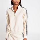 River Island Womens Ri Trim Half Zip Sweatshirt