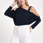 River Island Womens Cold Shoulder Button Top