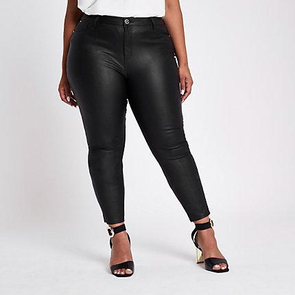 River Island Womens Plus Coated Skinny Jeans