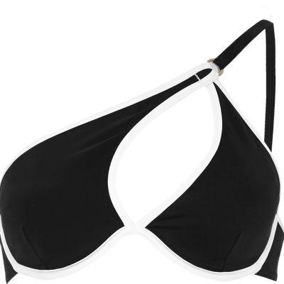 River Island Womens One Shoulder Cutout Top