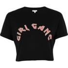 River Island Womens Petite Girl Gang Cropped T-shirt