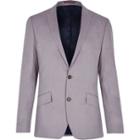 River Island Menspink Linen-blend Slim Blazer