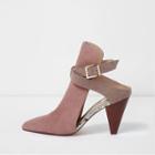 River Island Womens Pointed Mule Strappy Shoe Boots