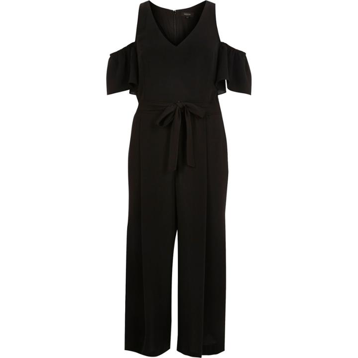 River Island Womens Cold Shoulder Culotte Jumpsuit