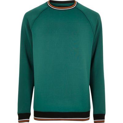River Island Mens Sporty Tipped Sweatshirt