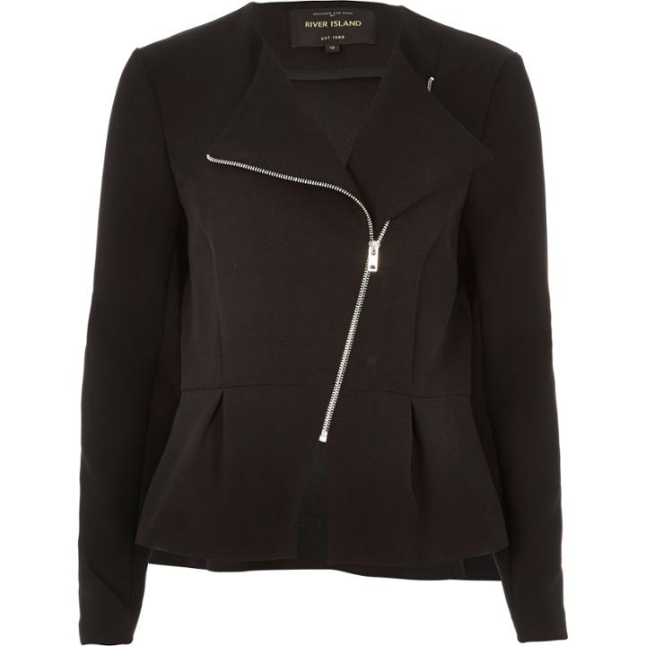 River Island Womens Peplum Biker Jacket