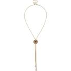 River Island Womens Gold Tone Filagree Pendant Drop Necklace