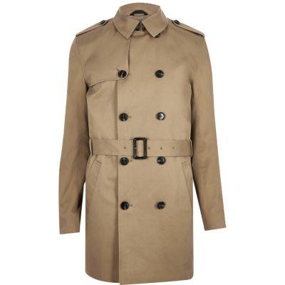 River Island Mens Traditional Water Resistant Mac