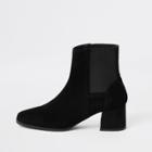 River Island Womens Square Toe Block Heel Ankle Boots