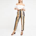 River Island Womens Mixed Print Tapered Trousers