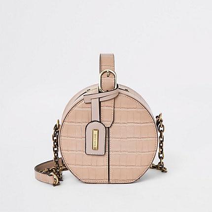 River Island Womens Croc Vanity Cross Body Bag