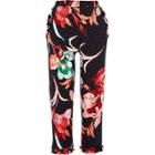 River Island Womens Polka Dot Floral Cigarette Trousers