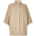River Island Womens Check Wool-blend Cape Coat