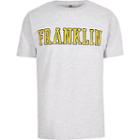 River Island Mens Franklin And Marshall Yellow Logo T-shirt