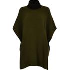 River Island Womens Color Block Ribbed Poncho