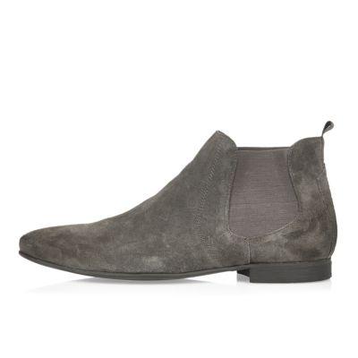 River Island Mens Suede Chelsea Boots