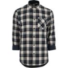 River Island Mens Long Sleeve Button-down Check Shirt