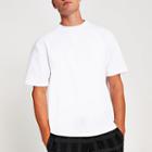 River Island Mens White Scuba Oversized Short Sleeve T-shirt