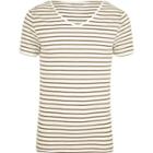 River Island Mens Stripe Short Sleeve Muscle Fit T-shirt