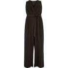 River Island Womens Plus Belted Culotte Jumpsuit