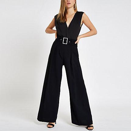 River Island Womens Wrap Front Sleeveless Bodysuit