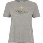 River Island Womens Petite 'venti' Print Boyfriend T-shirt