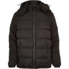 River Island Mensblack Bellfield Quilted Padded Winter Coat