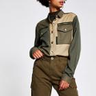 River Island Womens Colour Blocked Long Sleeve Shirt