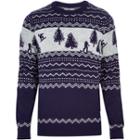 River Island Mensnavy Bellfield Ski Scene Sweater