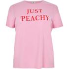 River Island Womens Plus 'just Peachy' Boyfriend T-shirt