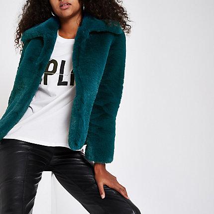 River Island Womens Faux Fur Coat