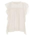 River Island Womens Lace Waterfall Frill Top