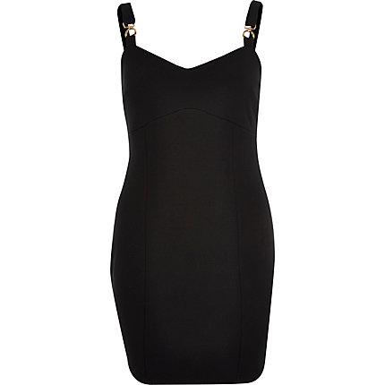 River Island Womens Petite Buckle Strap Bodycon Mini Dress