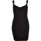 River Island Womens Petite Buckle Strap Bodycon Mini Dress
