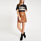 River Island Womens 'mon Cheri' Snake Box Print T-shirt