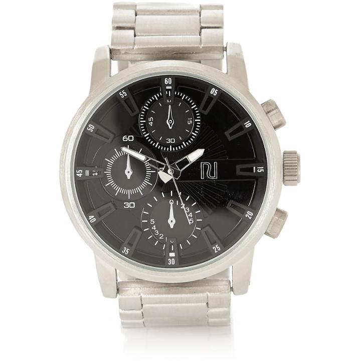 River Island Menssilver Tone Large Watch
