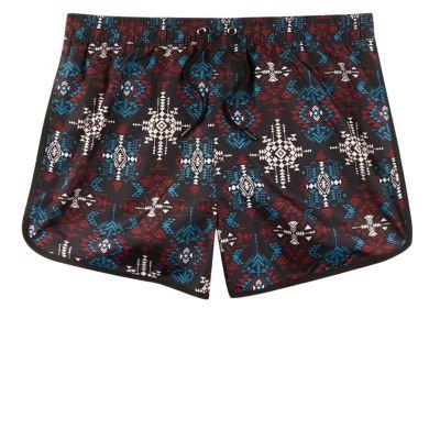 River Island Mens Big And Tall Aztec Short Swim Shorts