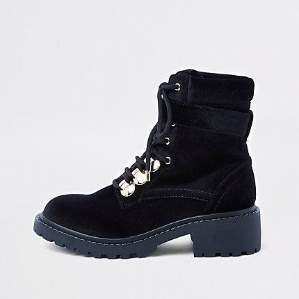 River Island Womens Lace-up Chunky Boots