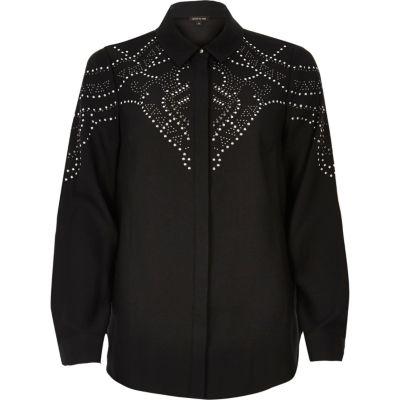 River Island Womens Heatseal Stud Shirt